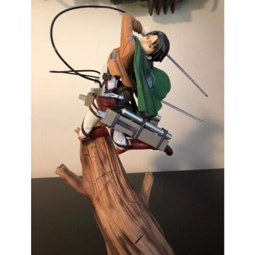 2020 New Attack On Titan Levi Eren Cartoon Doll -Packed Japanese Figurine Action Figure For Kid Anime Collection PVC 28cm Box
