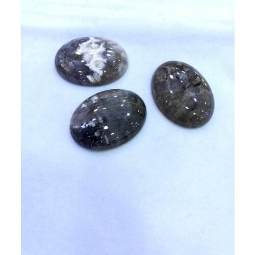 Wholesale 2pcs/lot Natura Coral Fossils Jaspers Stone bead cabochon 30x40mm Oval Gem stone Cabochon Pendant,Ring Face