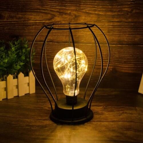 LED Lantern Balloon Portable Lamp Girl Room Layout Modeling Lamp Holiday Bar Decoration Lamp Retro Desktop Night Light
