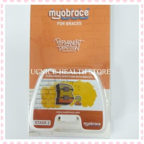 Myobrace B2 orthodontic trainer appliance compatible with braces/B2 teeth trainer Correct poor tongue position