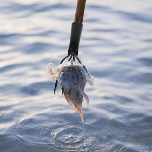 Barbed Stainless Steel Spring Harpoon 3/4/5 Prong Fishing Gear Fishing Bar Barb Ice Fishing Fork Fishing Tools Hot Sale