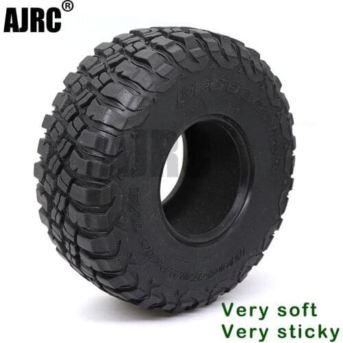AJRC 2.2-inch 120mm rubber tires for 1/10 rock track Redcat SCX10 II axial 90046 90047 trx-4 RC4WD d90 d110 TF2 RC car