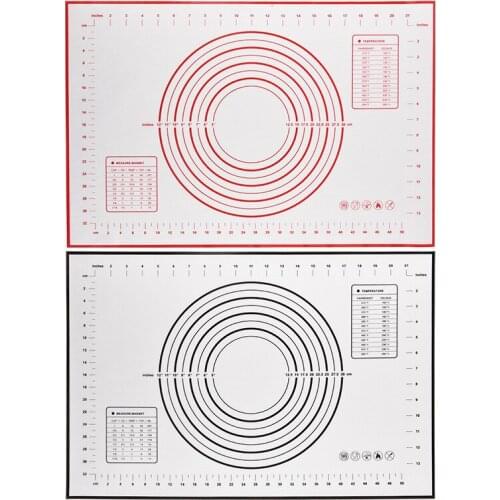 Silicone Baking Mat Pizza Dough Maker Pastry Kitchen Cake Bread Flour Dough Cooking Tools Bakeware Kneading Accessories