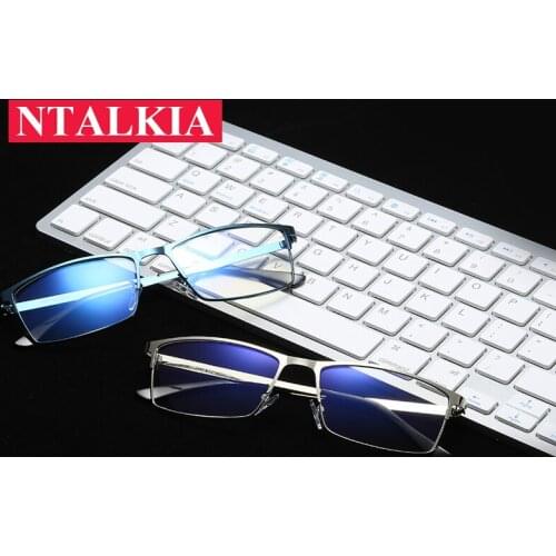 Blue Light Glasses Men Bussiness Optical Glasses Frame Filter Computer Eyeglasses Anti Radiation Goggles Spectacle frames Women