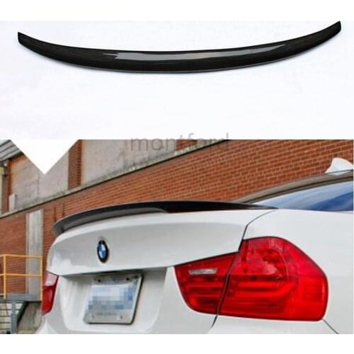Car Styling P Style Carbon Fiber Rear Roof Spoiler Trunk Lip Boot Wing For bmw E90 M3 318i 320i 325i 330i 2005-2011 E90 sedan