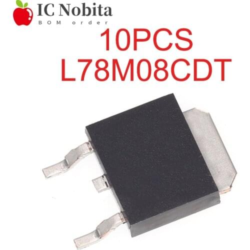 10PCS L78M08CDT TO252 L78M08 7808 78M08 TO-252 Three-terminal Voltage Regulator Triode Transistor New