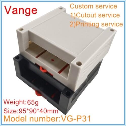 1pc/lot wire outlet junction boxes ABS plastic case enclosure diy housing 95*90*40mm for din rail electrical project box