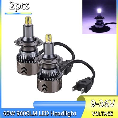 New Arrival 2pcs 8 Sides 30000LM H7 360 Degree Car Canbus LED Headlight Lamp Xenon White 6000K Car Lightings