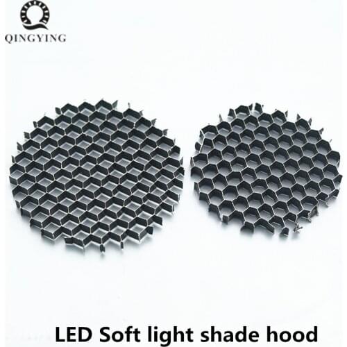 2pcs/lot LED Soft light shade hood downlight spotlight round honeycomb mesh cover black anti-glare anti-dazzling light aluminum