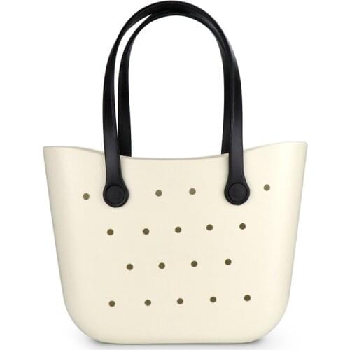 2021 Waterproof EVA Handbag Bag Silicone Beach Tote Large Capacity Beach Bag Women Family