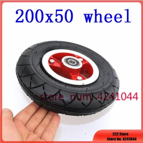 8 inch Electric Scooter Tyre With Wheel Hub 200x50 tire Electric Vehicle Aluminium Alloy Wheel 8''x2''Pneumatic tyre wheels