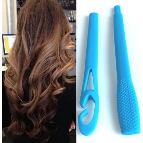 1PC Manual Hair Curlers Rollers Magic Leverage DIY Hair Curlers Spiral Circle Curling Wand Safety Hair Styling Tool for Girl