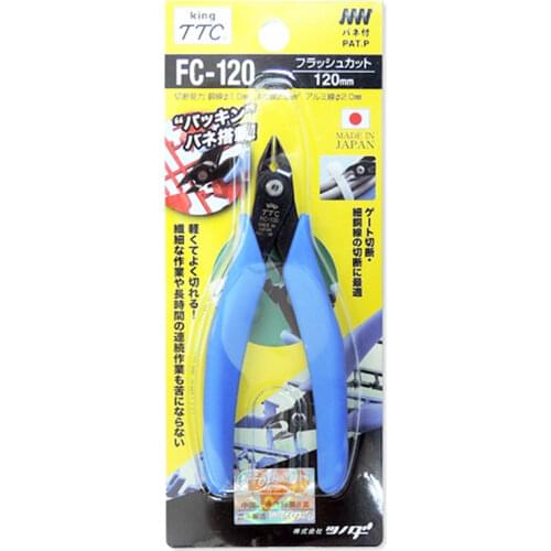 KING TTC FC-120 MODELERS SIDE CUTTER MADE IN JAPAN 120mm