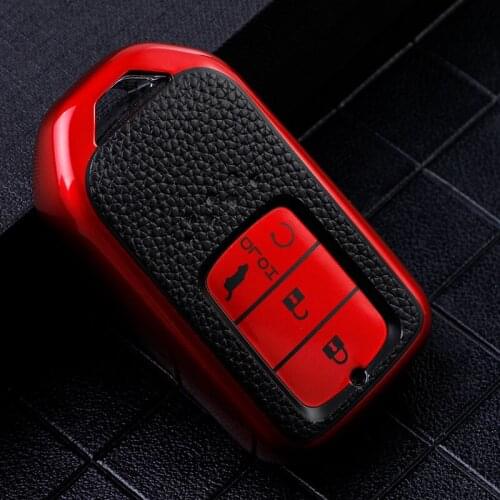 Carrying TPU Full Cover Remote Key Case For Honda Civic City Vezel Accord HR-V CRV Polit Jazz Jade Crider Odyssey Protect Shell