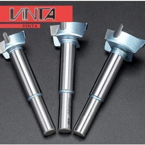 CNC Alloy / WoodWorking Cutter Boring Tool Tungsten Carbide Bore Milling Cutter 3 Tips Hole-cutting Tools Saw Trimming Tools