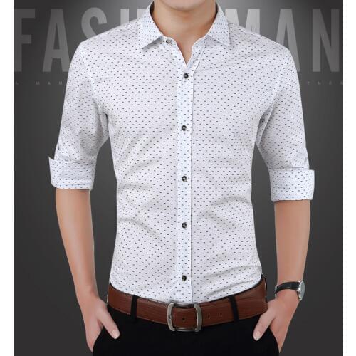 Quality Men Shirt Long Sleeve Twill Solid Formal Business Shirt Brand Man Dress Shirts Autumn Men Clothes Slim Fit Long Sleeve