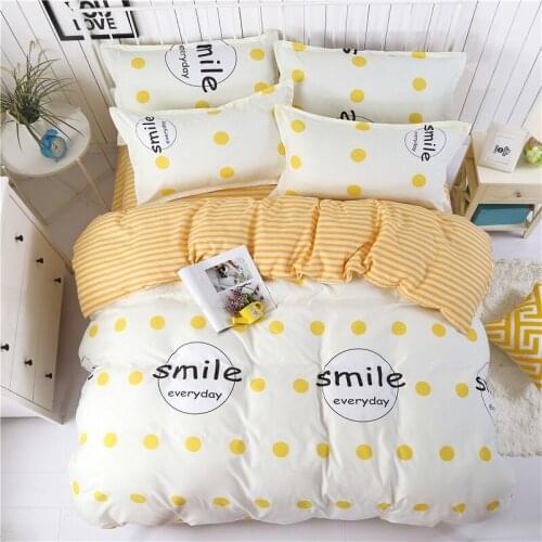 Simple Design Bedding Set Modern Bedclothes 3/4pcs Single/Twin/Queen/King Size Duvet Cover Sets Child Adult Bed Linen Flat Sheet