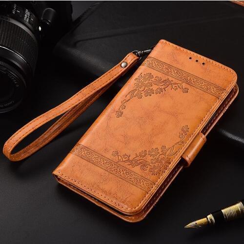 Flip Leather Case For Philips Xenium W6610 Fundas Printed Flower 100% Special wallet stand case with Strap
