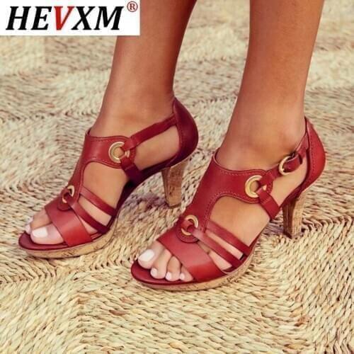 KWBEFRT 2020 Summer Sandals Women Open Toe Gladiator Shoes Women Ring Fashion Shoes Flats Metal Buckle Thin Heels Dropshipping