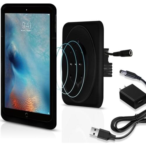 Wall mounted wireless charger bracket box for 9.7inch iPad Tablet PC bracket upgrade with adapter