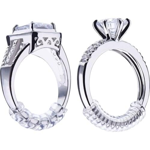 Wholesale Hot 100pcs Vintage Spiral Based Ring Size Adjuster Shellhard Guard Tightener Reducer Resizing DIY Jewelry Tools Parts