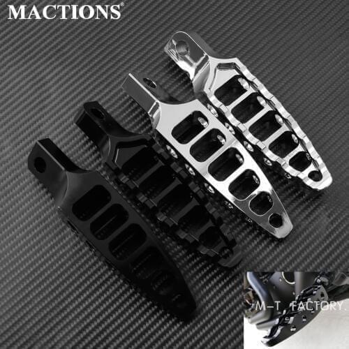 2PCS Motorcycle CNC 45 Degree Male-Mount Footrest Footpegs Foot Pegs For Harley Sportster 883 1200 Touring 93-2016 Dyna Softail