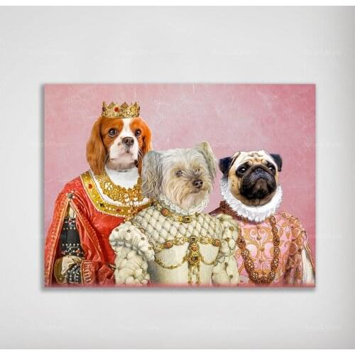 Royal Lady, Persian Princess, Queen Pet Dog Poster Home Decoration Canvas Wall Art Prints Living Room Decoration Unique Gift