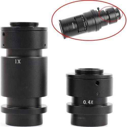 0.4X 1X Industry Monocular Lens Eyepiece Adapter For CCD Video Microscope Camera 200X/500X Lens