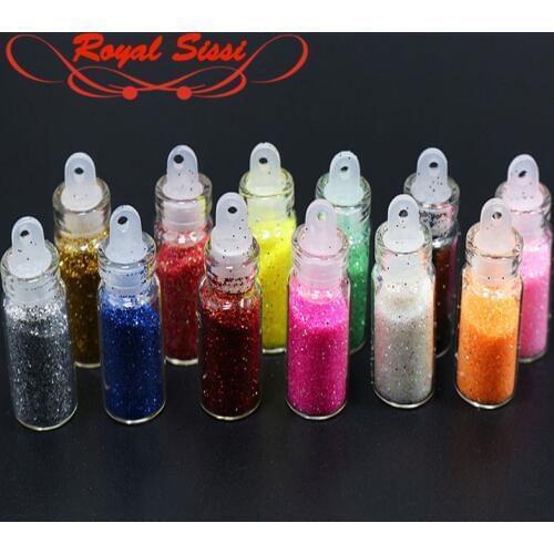 Royal Sissi 12colors set fly tying Glittering Powder Sparkle scud back painting holographic flash tinsel Powder bonefish flies