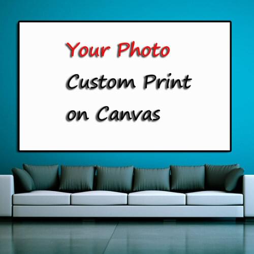 Modern Waterproof Painting Spray Printing Custom Print On Canvas Poster Wall Art Pictures For Living Room Decoration Frameless