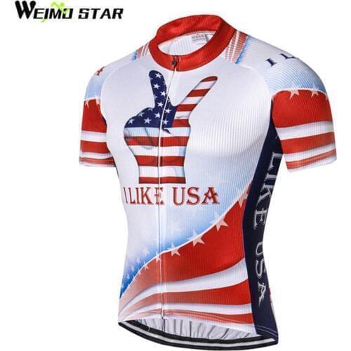 Weimostar USA pro team Cycling Jersey Men Cycling Clothing mtb Jersey Summer roupa ciclismo Bicycle Wear Clothes