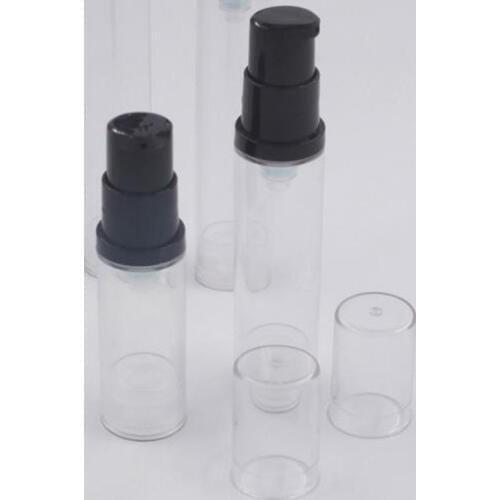 15ML 12ML 10ML 5ML Clear Airless Lotion Pump Bottle Emtpy Refillable hand cream bottle With lotion pump Container F114