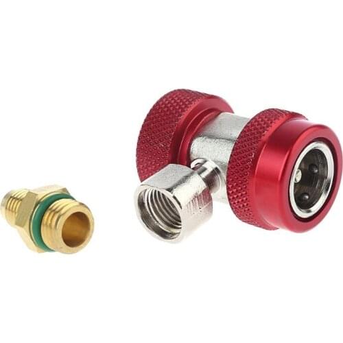 2Pcs R134A H / L Adapters Quick Coupling Air Conditioner Coolant Adjustable New