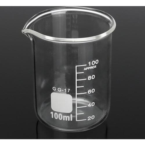 3PCS New Glass Borosilicate Graduated Beakers 50ml 100ml and 250ml Each one