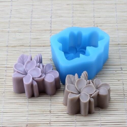 Handmade Soap Silicone Mold Flower Shape Craft Resin Mould Home Decorative Tool