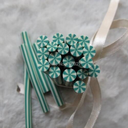 5pcs M-66 5mm Cute Round Cane Fancy Nail Art Polymer Clay Cane Nail Art Decoration