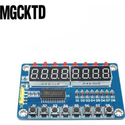 5pcs/lot Key Display For AVR New 8-Bit Digital LED Tube 8-Bit TM1638 Module