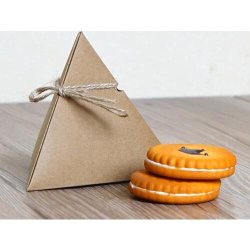 50pcs/lot-12.8*12.8*12.8cm Creative kraft paper box Gift box Cookies Candy box DIY Party Wedding supplies