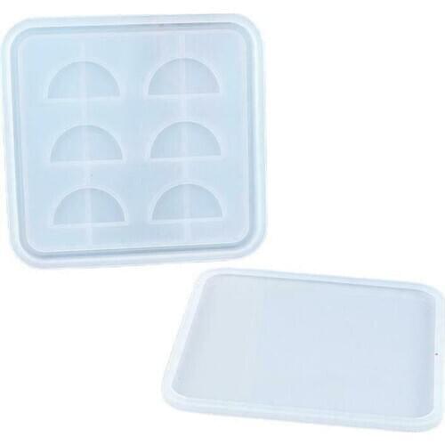 6 Cell Silicone Eyelash Storage Box Case Mould Square Epoxy Resin Eyelash Holder Mold DIY Handmade Resin Craft Tools