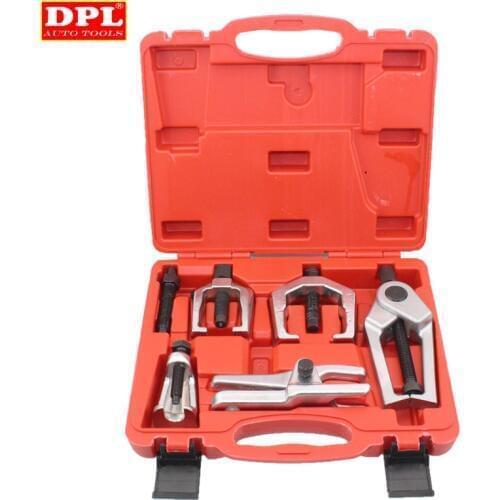 6pc Front End Service Tool Kit Ball Joint Separator Pitman Arm Tie Rod Puller