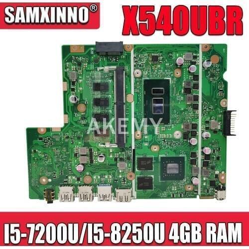 Akemy X540UBR Laptop Motherboard For Asus X540UB X540UBR MainBoard Tested W/ I5-7200U/I5-8250U 4GB RAM