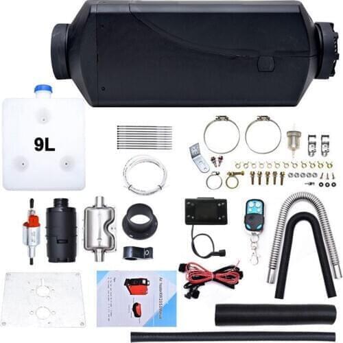 Car 12V 2KW Diesel Heater Car Heater LCD Switch With Silencer Remote Control Air Parking Heater Trucks Window Defroster Webasto