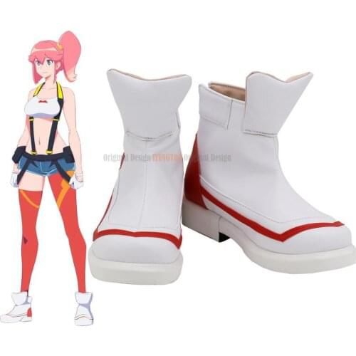 PROMARE Aina Ardebit Cosplay Boots White Shoes Custom Made Any Size