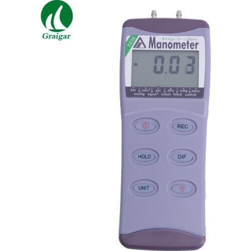 Digital Differential Pressure Meter AZ8230 Resolution time: 0.3 sec. Manometer Range 0~30psi
