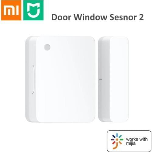 Xiaomi Mijia Door Window Sensor 2 Bluetooth 5.1 Wireless Connection Open Close Alarm Light Detect Home Safety Work With Mi Home