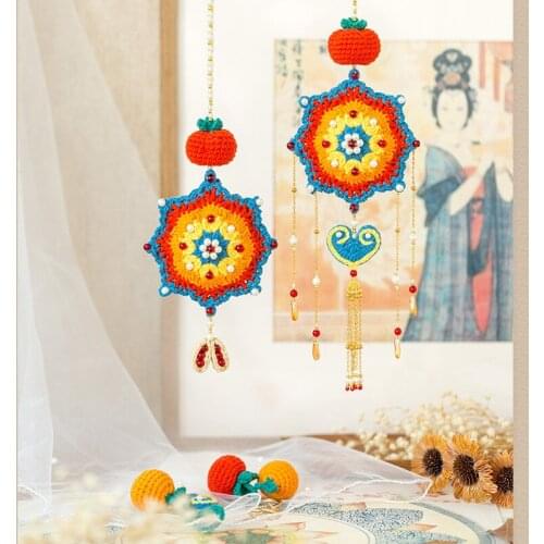 DIY Self-Weaving jing cai hua nang Crochet DIY Weaving Hand Knitted Cotton Thread Wool Ball Material Box