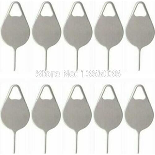 100pcs Stainless Steel Needle for iPhone iPad Samsung for Huawei xiaomi Sim Card Tray Removal Eject Pin Key Tool