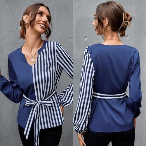 JQYISHANGPIN Women's Striped Shirts