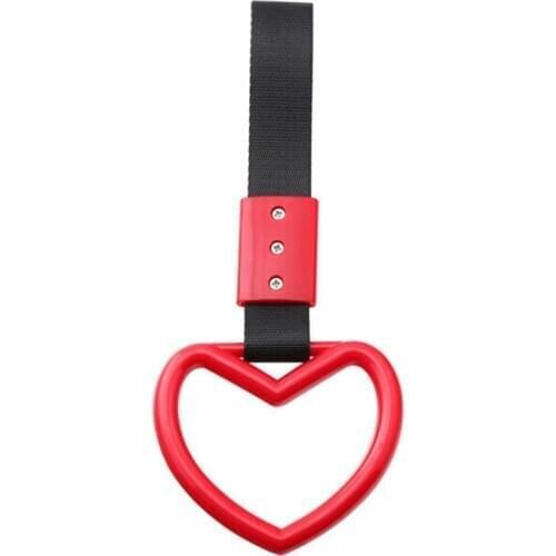 Heart Jdm Tsurikawa Ring for Subway Train Bus Handle Strap Charm Drift Universal