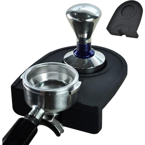 15*13.2*4.5cm Espresso Coffee Tamper Mat Silicon Rubber Corner Mat(no coffee stamper) Coffee Maker Tamper Mat